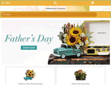 Tablet Screenshot of dillenbecksflowers.com